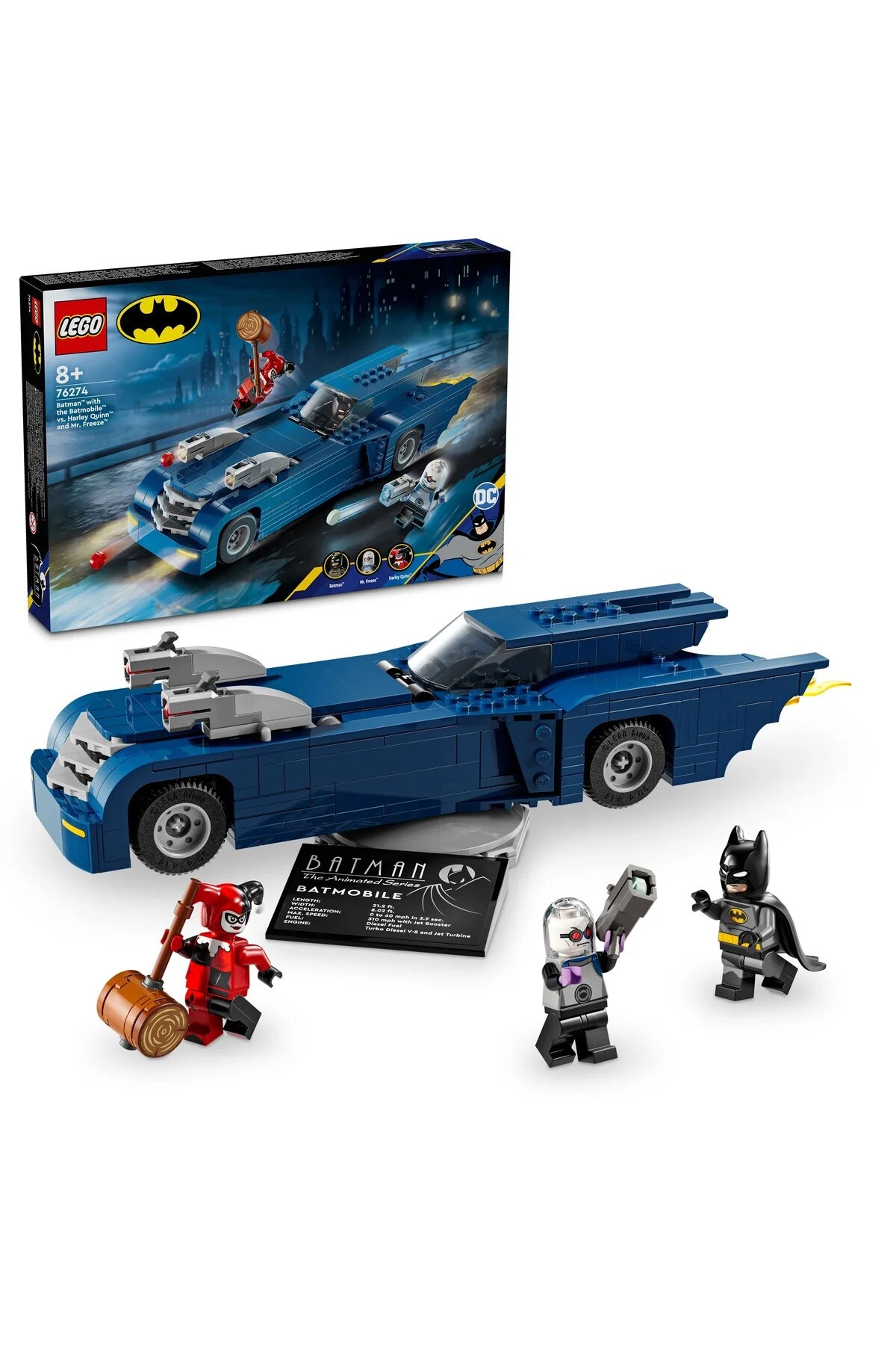 COLOR LAND CHILDRENS TOYS CENTER LLC DC Batman Batmobile vs Harley Quin and Mr Freeze
