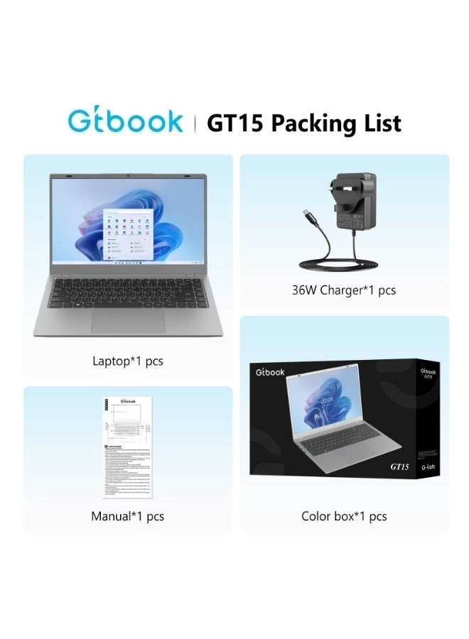 GT15 - 15.6'' Pentium Gold 6500Y 8GB DDR3 256GB SSD