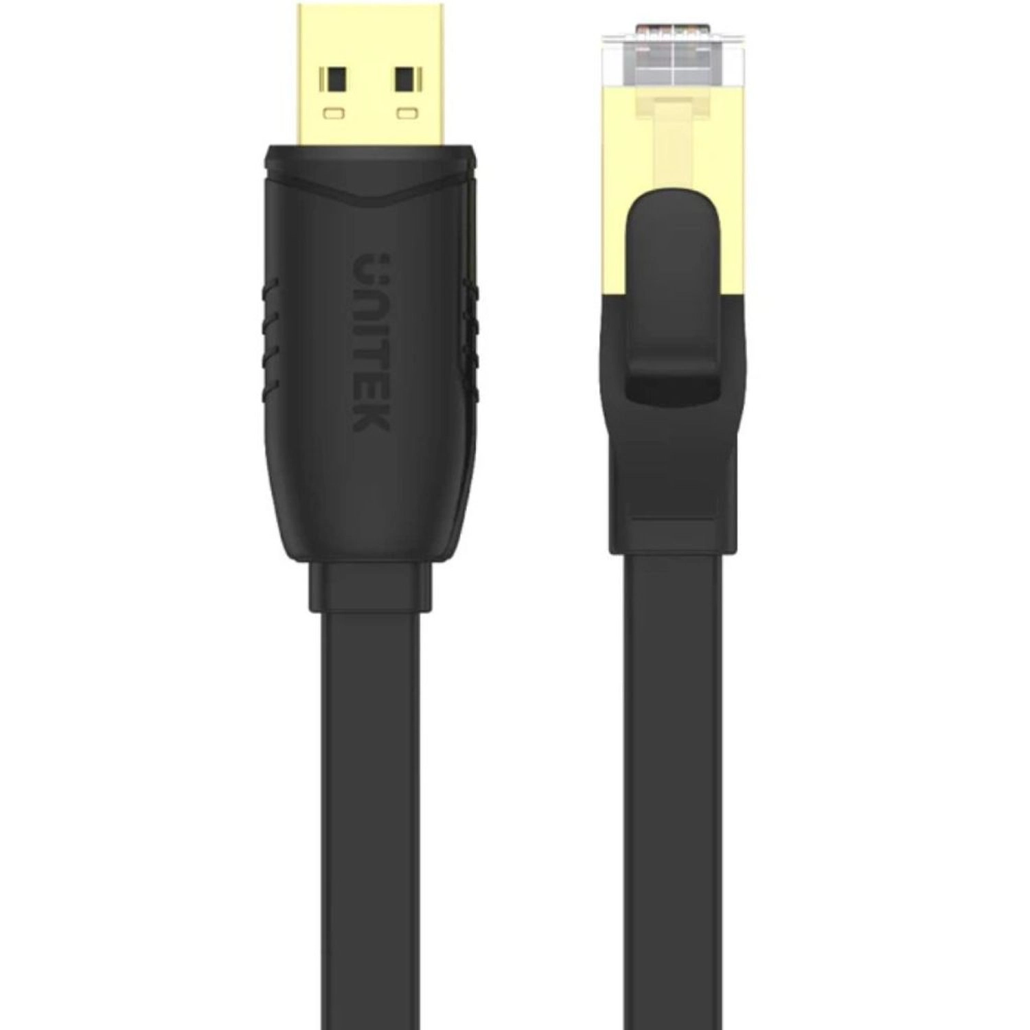 UNITEK Console Rollover Flat Cable 480Mbps USB-A to RJ45 1.8m