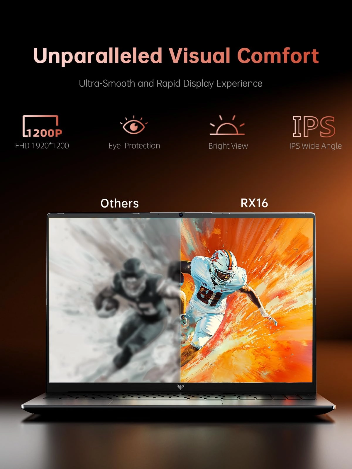 RX16 - 16'' Ryzen 7-7735HS 16GB DDR5 512GB SSD