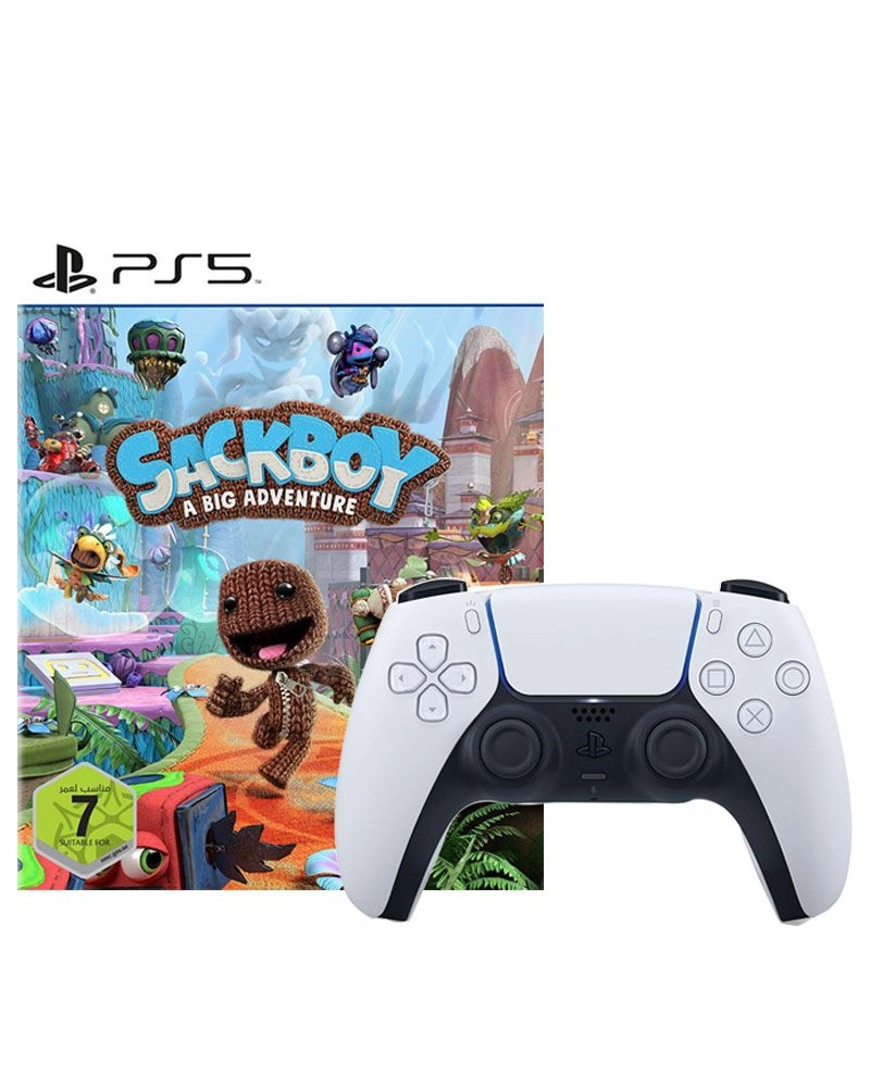 Sony Interactive Entertainment Sackboy A Big Adventure + Dual Sense Controller - Standard Edition PS5