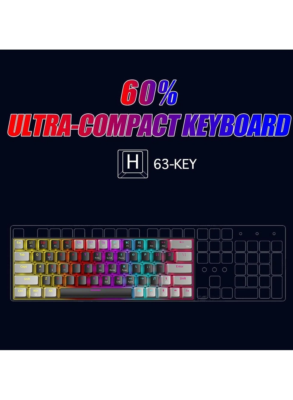 60% keyboard - US Wired