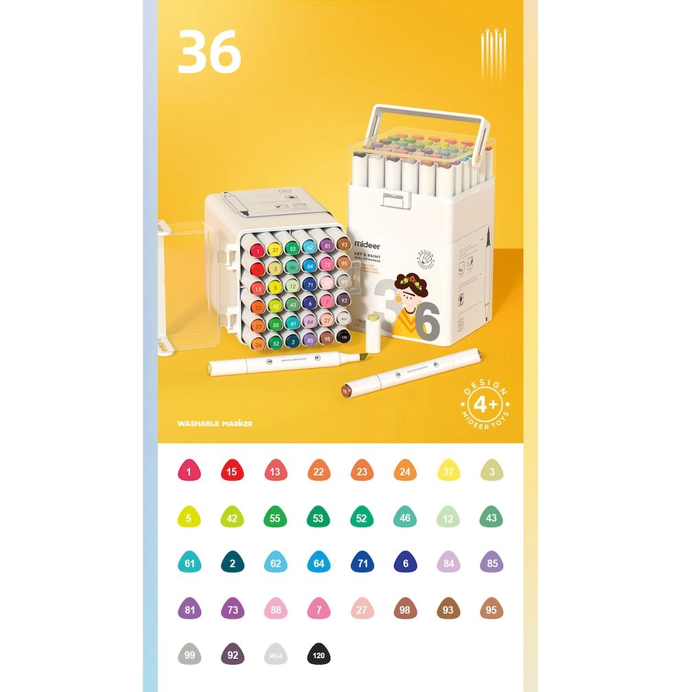 Dual Tip Markers - Multi Colour broad chisel and fine pointnibs