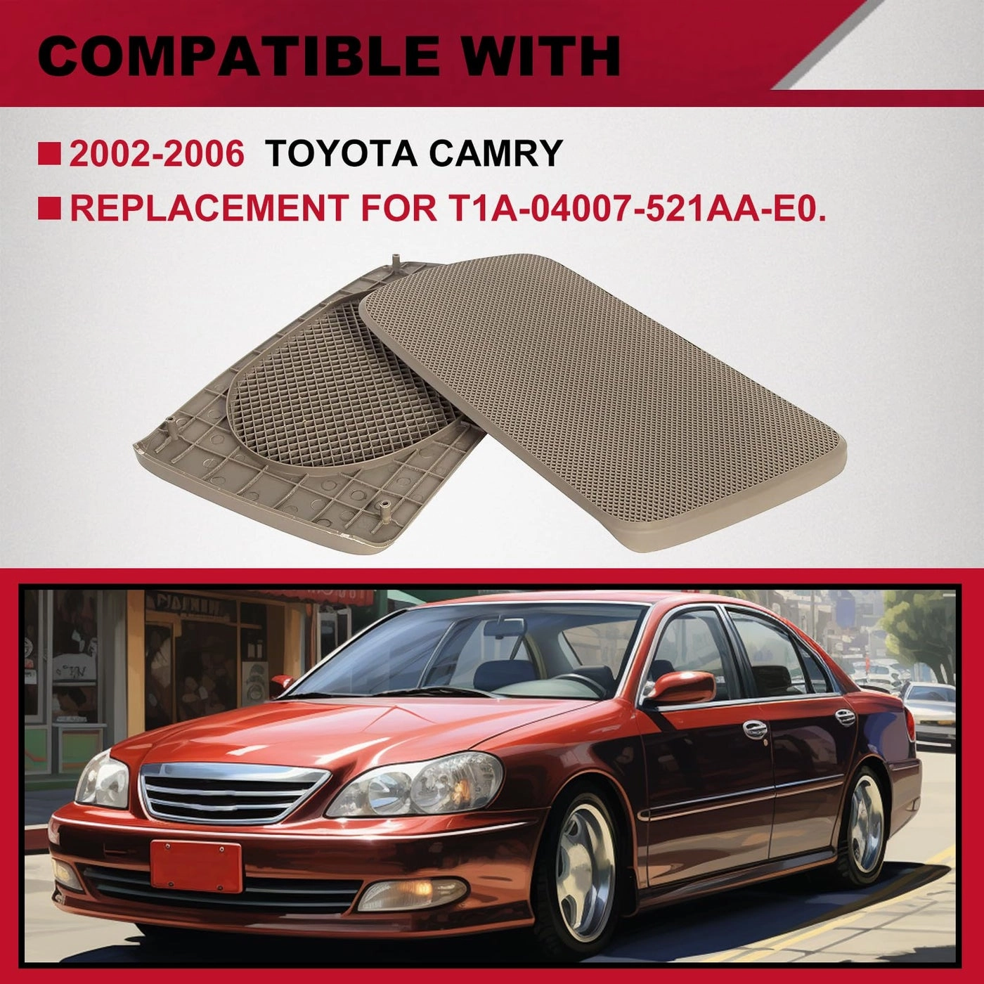 Rear Speaker Grille Covers - Toyota Camry 2002-2006