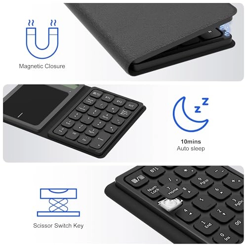 3-in-1 Number Pad - Bluetooth Rechargeable Touchpad