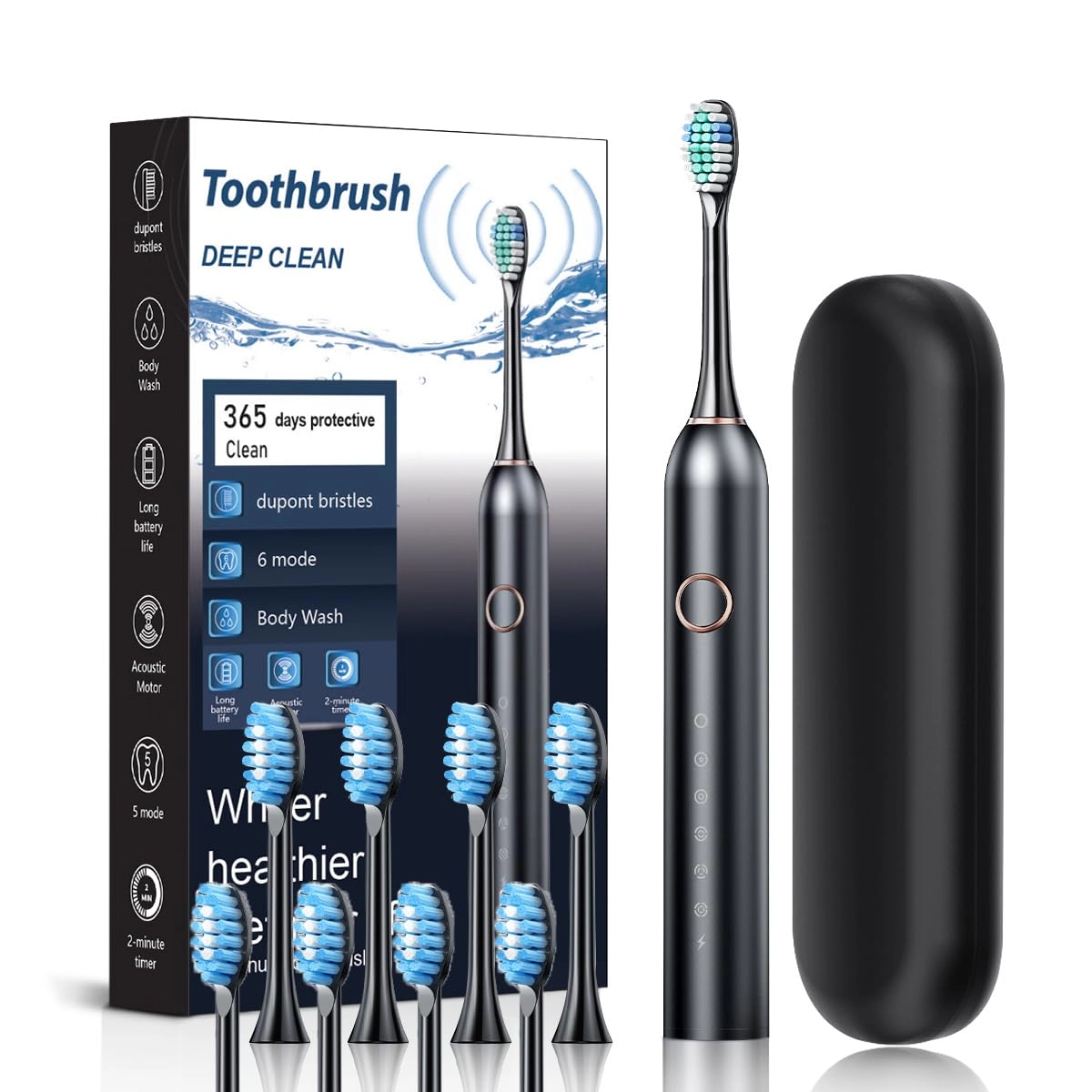 YOOJ Electric Toothbrush - Sonic 40000 VPM 6 Modes