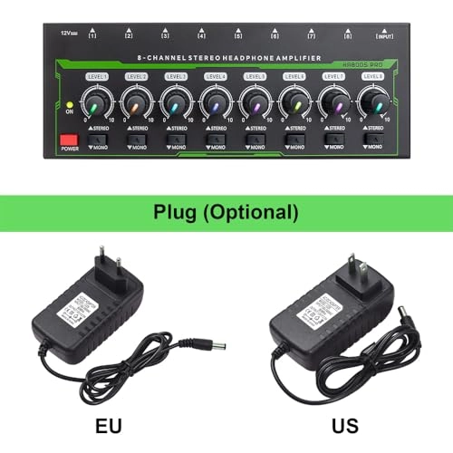 HA800S - 8-Channel Stereo Headphone Amplifier