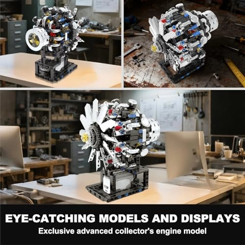 Turbojet Engine Building Set Mechanical Physical Science - 8 - 18 years 558 pieces