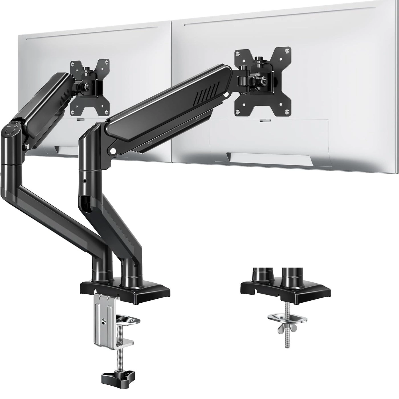Vertical Dual Monitor Stand - 32 inches 100 x 100mm, 75 x 75mm