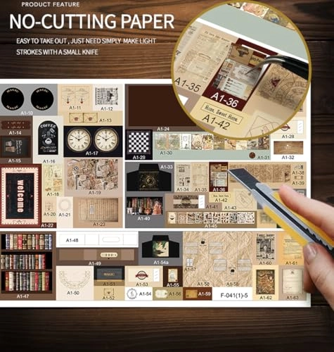 Miniature Wooden Dollhouse Building Kit - 3D Mini Coffee House