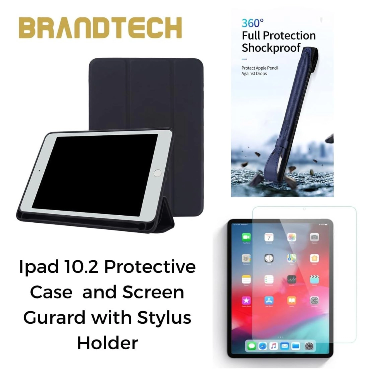 Case with Screen Protector for iPad 10.2-inch