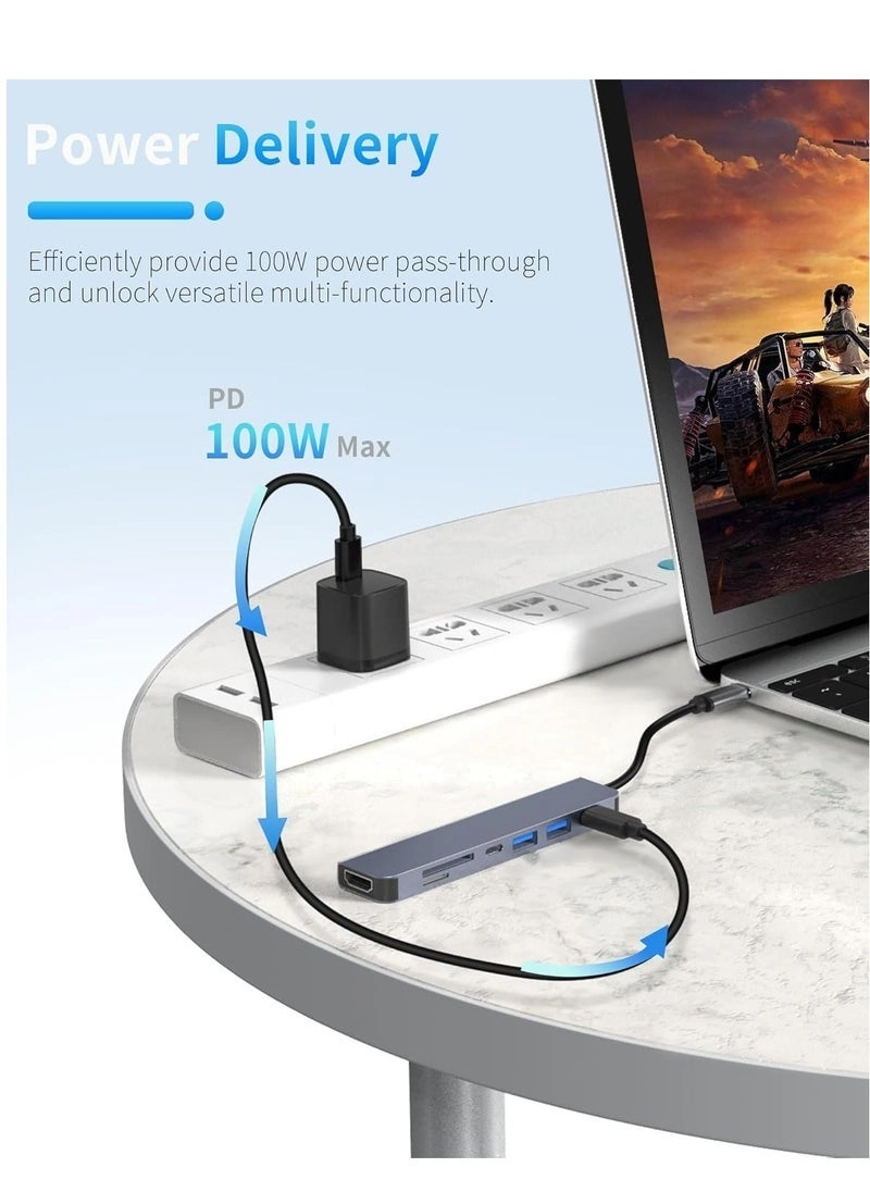 USB C Hub - 4K HDMI 100W PD