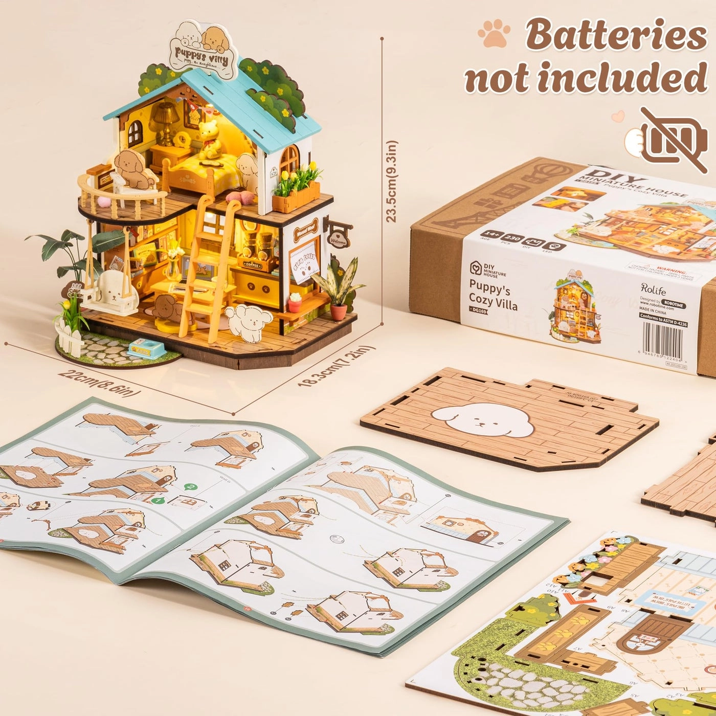 Puppys Cozy Villa - 230PCS Tiny House