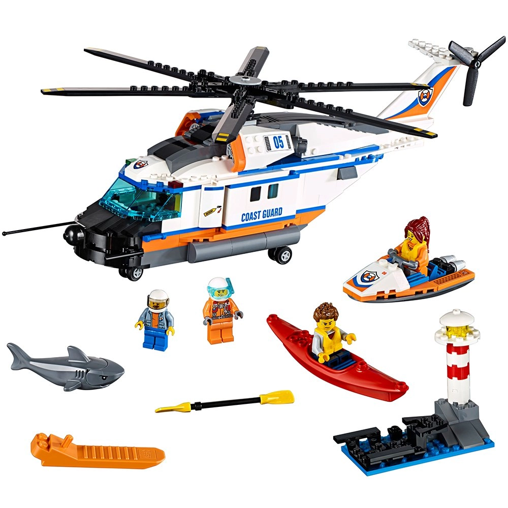 LEGO City Coast Guard Heavy-Duty Rescue Helicopter (60166)