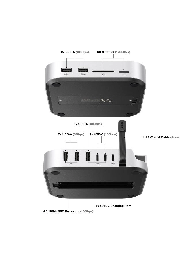Docking Station CM841/65487 - M.2 NVMe SSD Enclosure 10Gbps USB-C