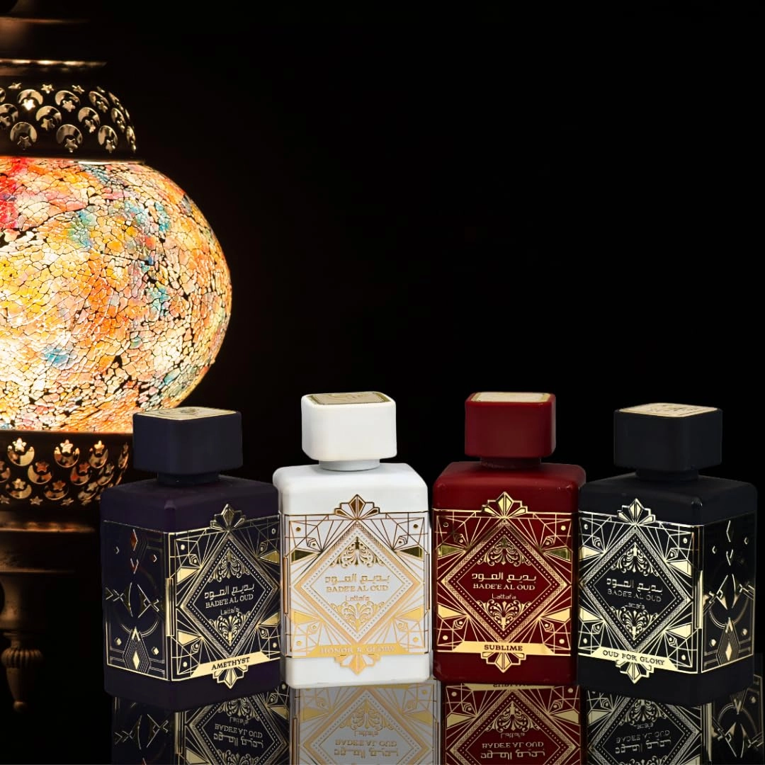 Bade'e Al Oud Oud for Glory + Bade'e Al Oud Sublime + Bade'e Al Oud Amethyst + Bade'e Al Oud Honor & Glory - Eau de Parfum 4 Pieces