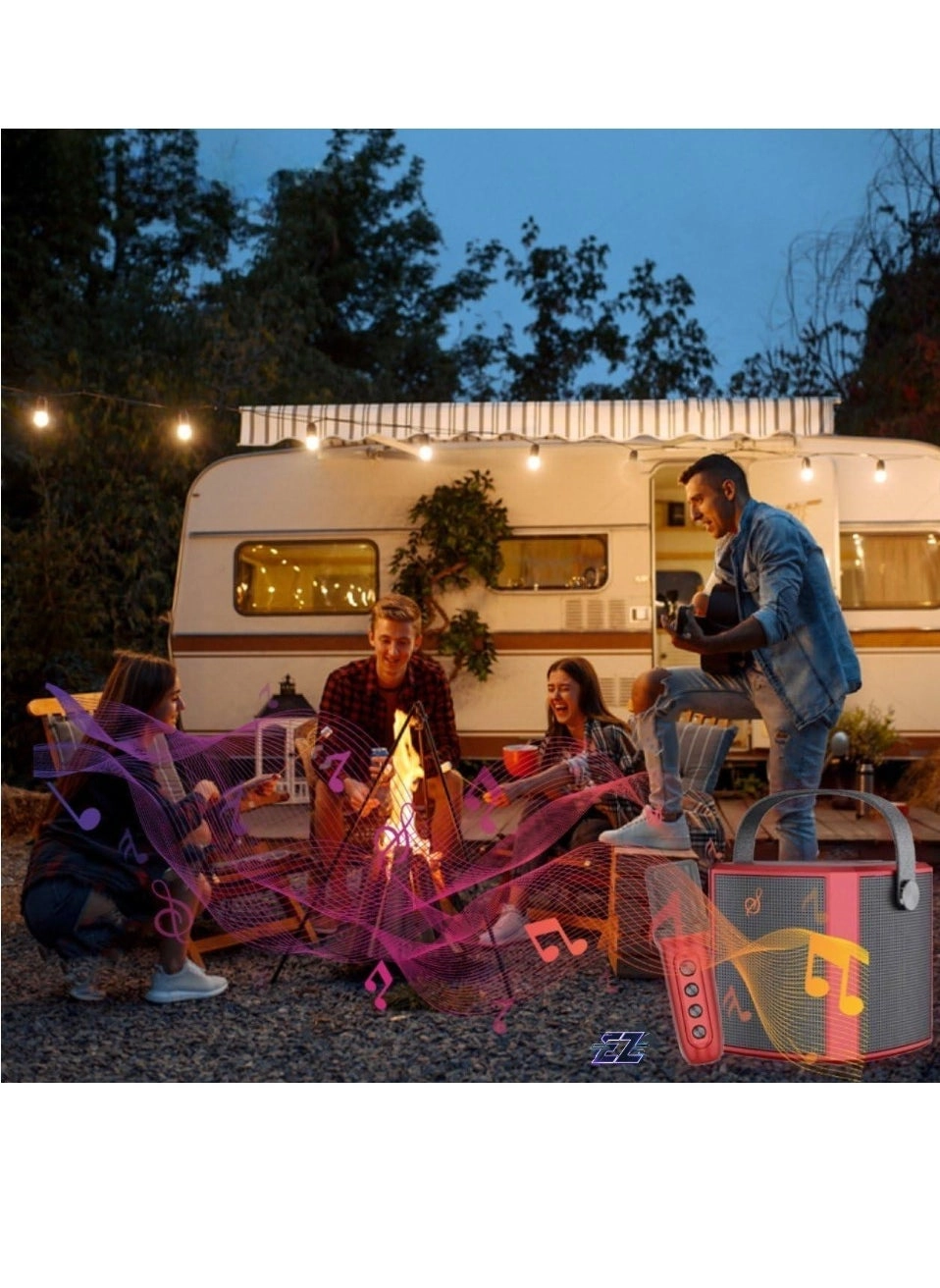 Karaoke Machine - Dual Wireless Microphones