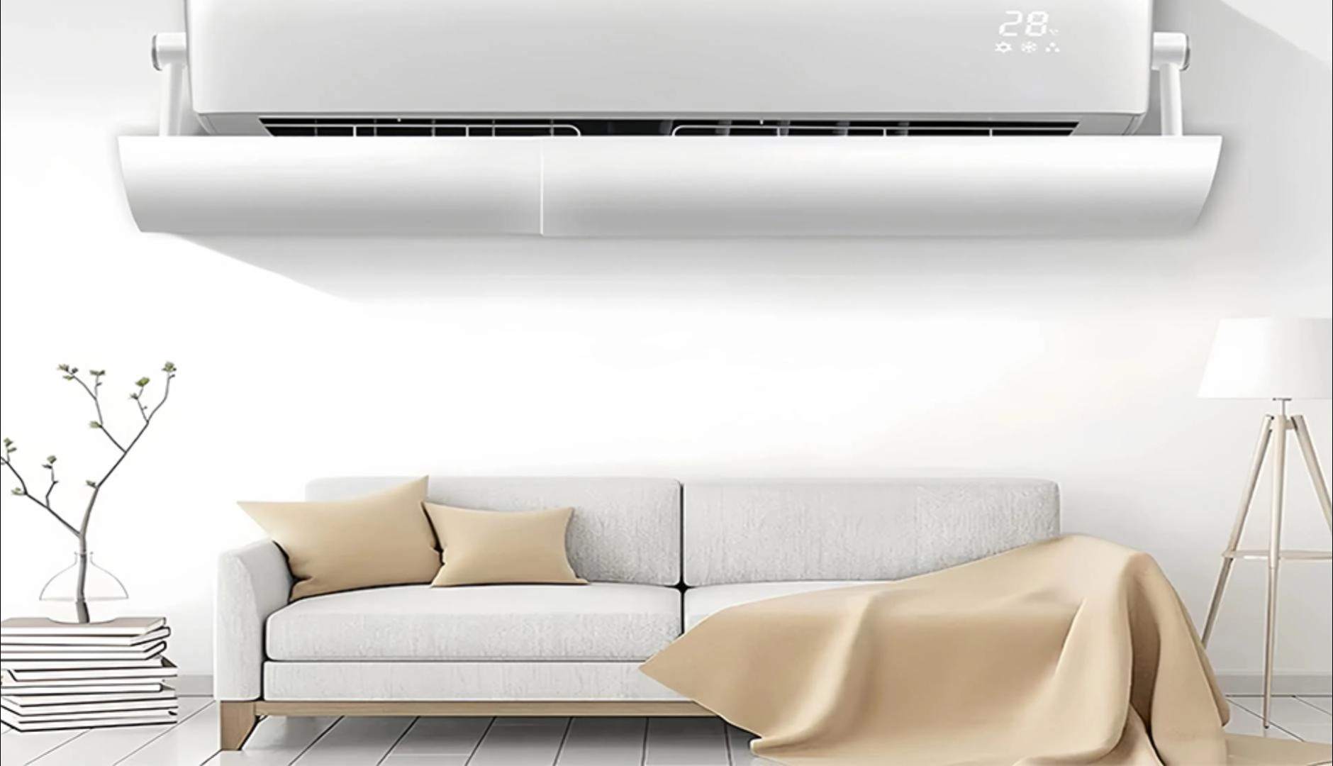 Air Conditioner Deflector - PVC 180° Adjustable