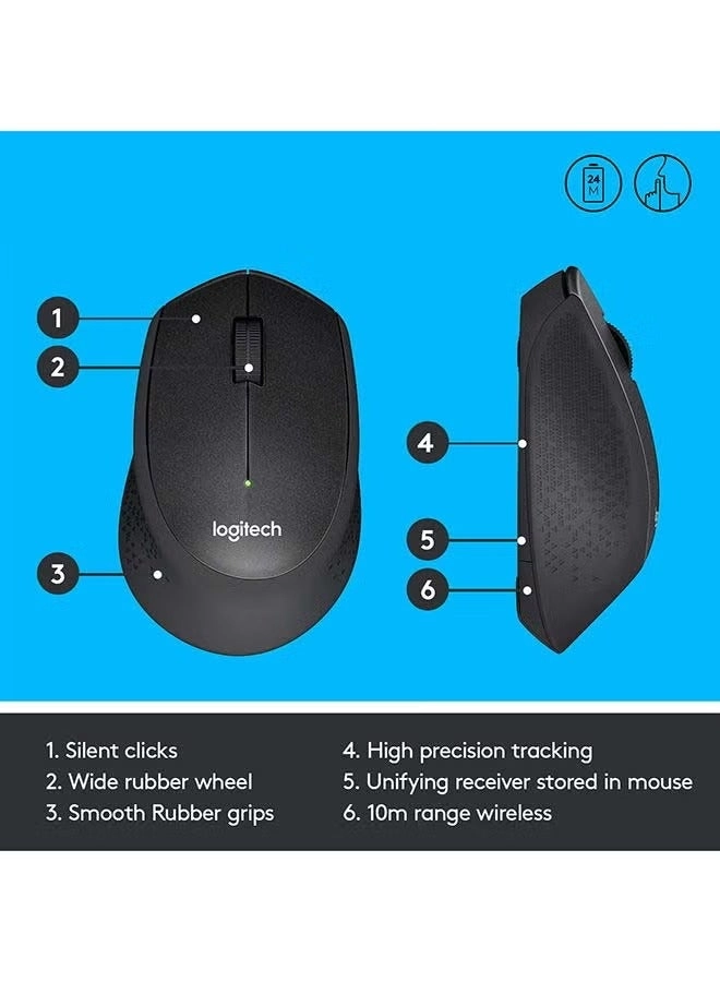 M330 Optical Mute Mouse - Wireless