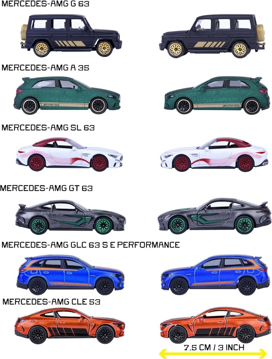 Mercedes AMG Deluxe Trailer - 1:64 6pcs