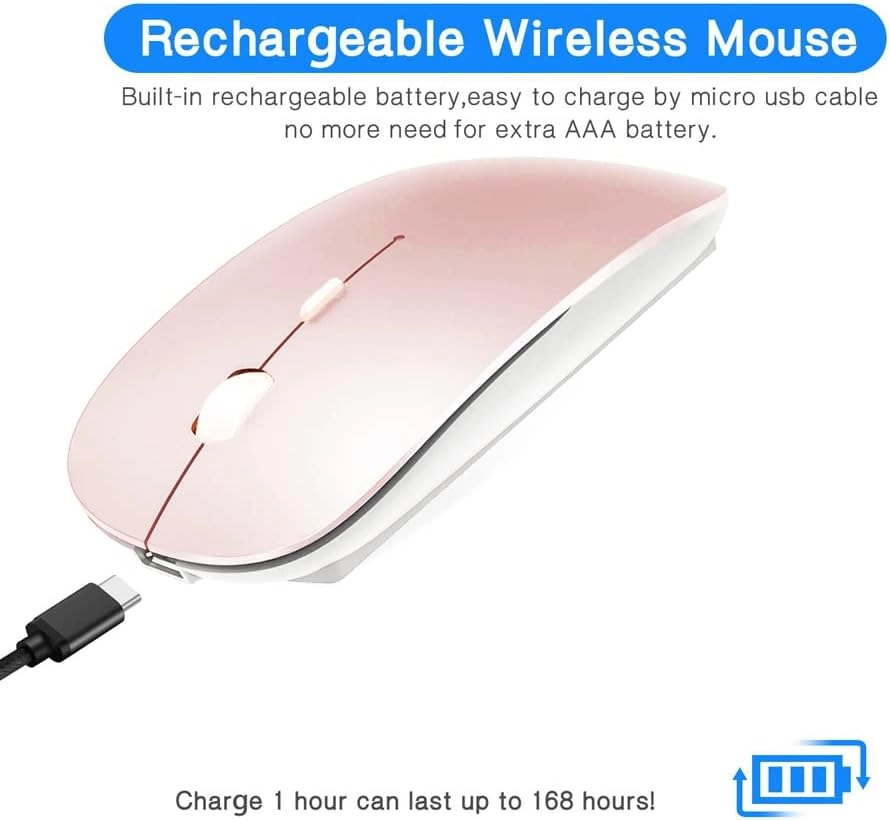 LED Rechargeable Mouse - Bluetooth