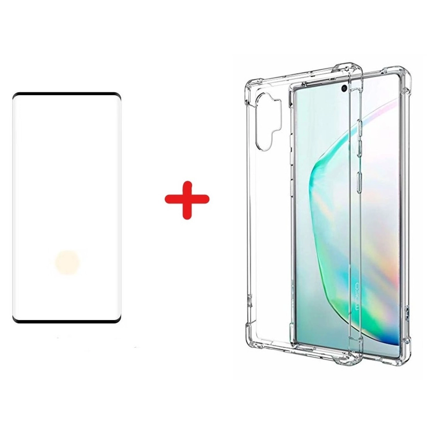 glassology Clear Tempered Glass Screen Protector + Back Protector for Galaxy S10