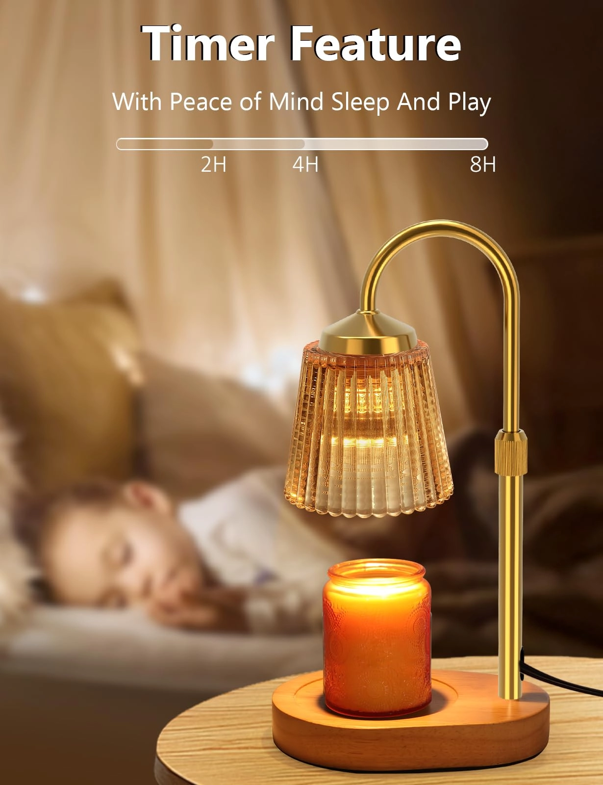 Candle Warmer Lamp - Timer Dimmable Adjustable