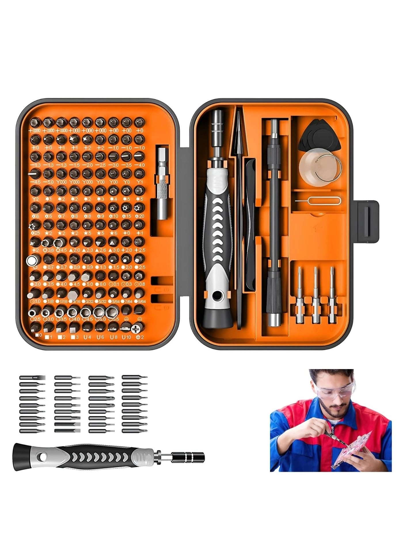 Houmt Screwdriver Set Multi-Bit Screwdriver - 130-in-1