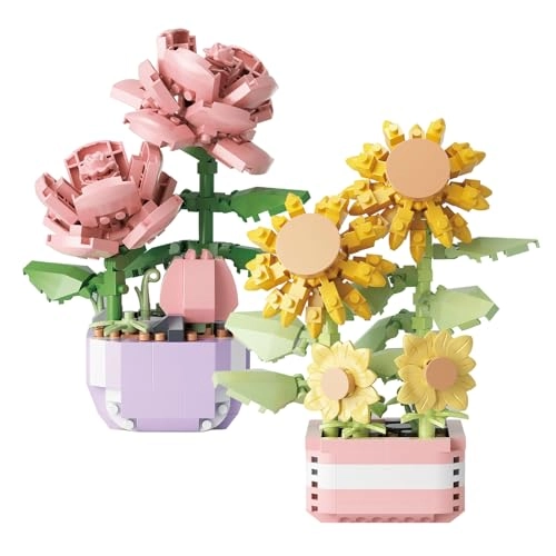 Roses - 317 pcs + Sunflower - 367 pcs