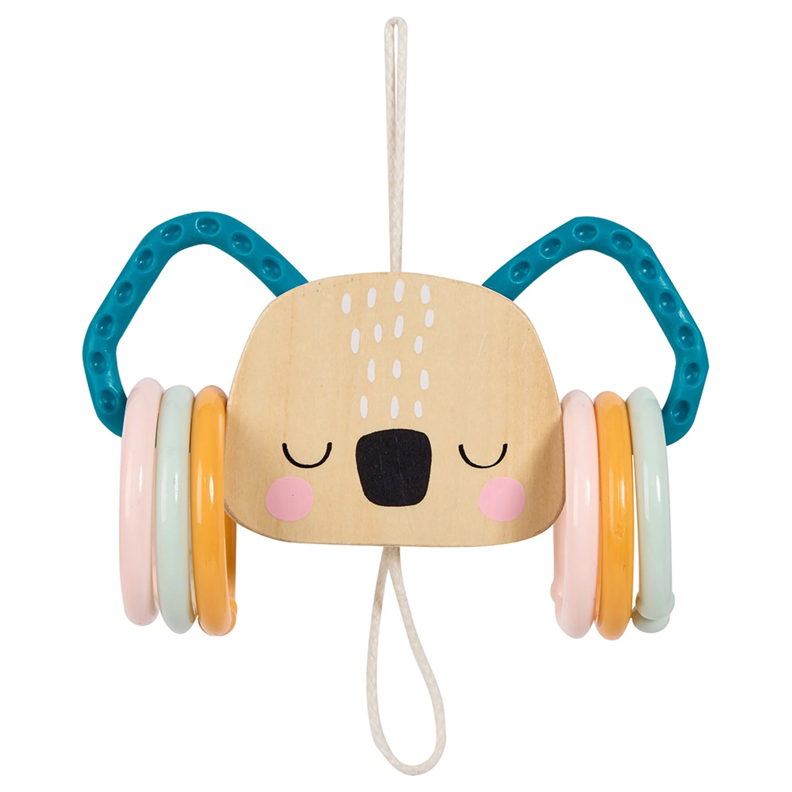 Eurekakids Cucu Teether Koala - Wood, silicone and plastic.