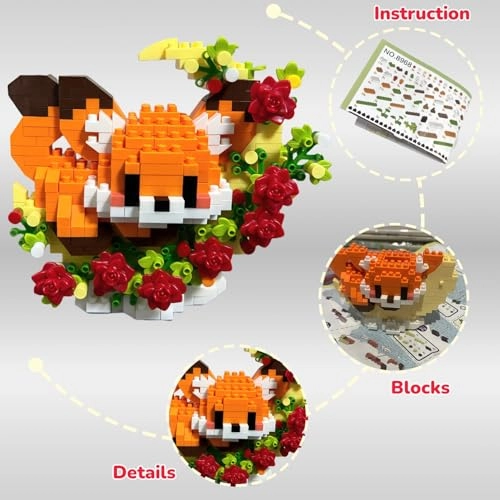 Micro Building Block Sets - Fox Pig Dog Cat Animal, Cartoon
