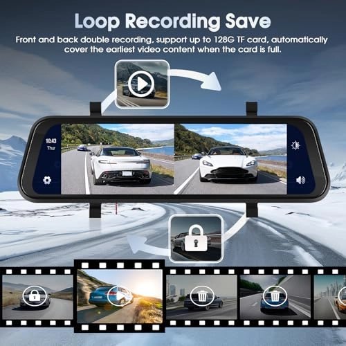 Mirror Dash Cam - 1080P