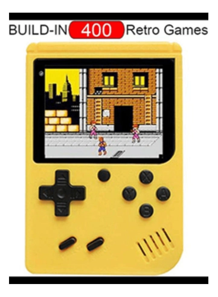 Handheld Game Console - 400 Built-in Games 3-Inch Color Screen Rechargeable Battery