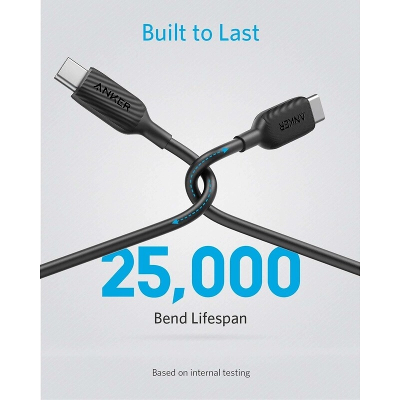 PowerLine III Cable 60W USB-C to USB-C 0.9m