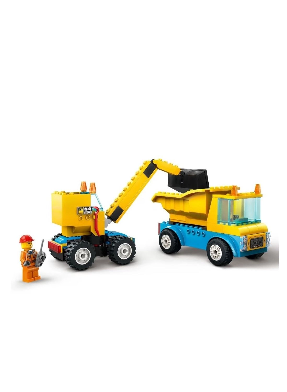 LEGO City Construction Trucks And Wrecking Ball Crane (60391)