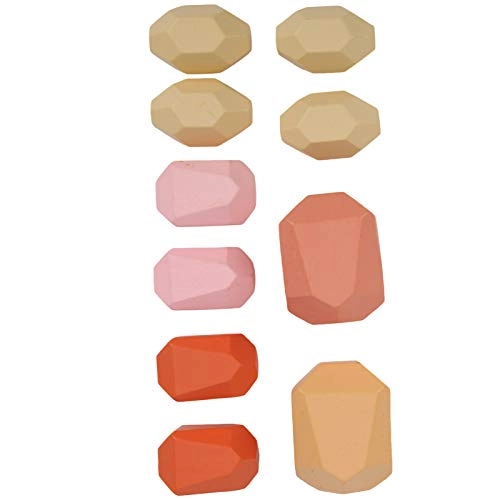 Wooden Stacking Stones - 3 years+ 10 pieces