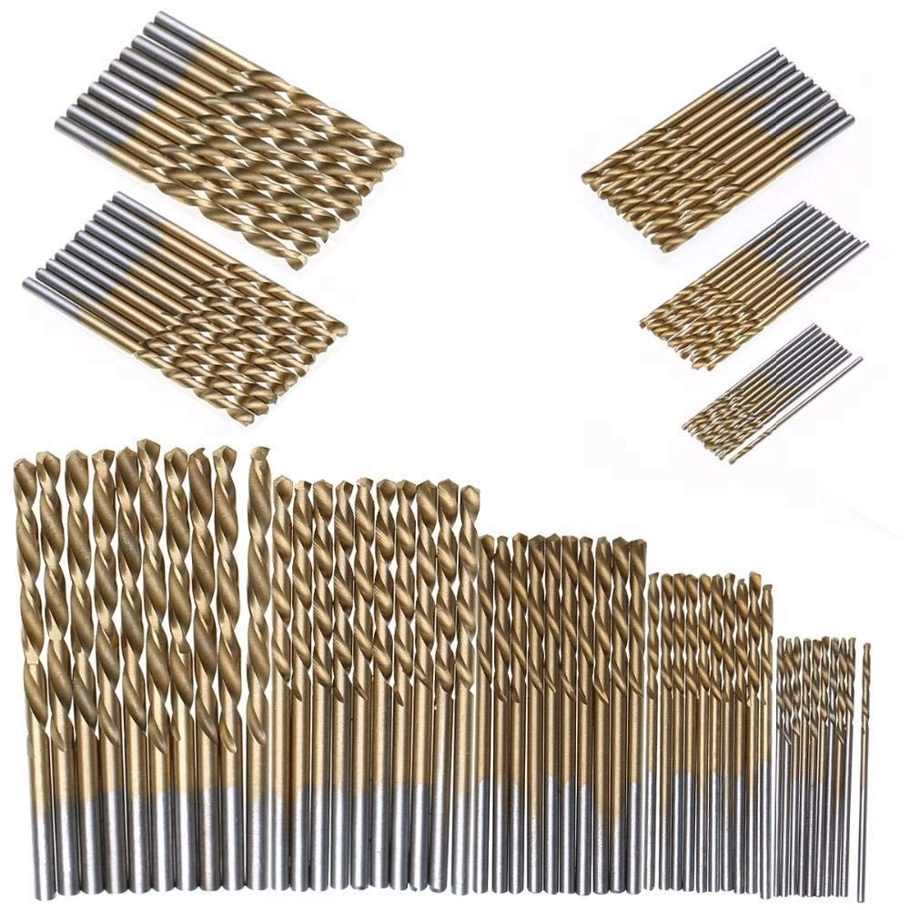 e-INFINITY HSS Titanium Coated Drill Bit Set - 50 Pieces