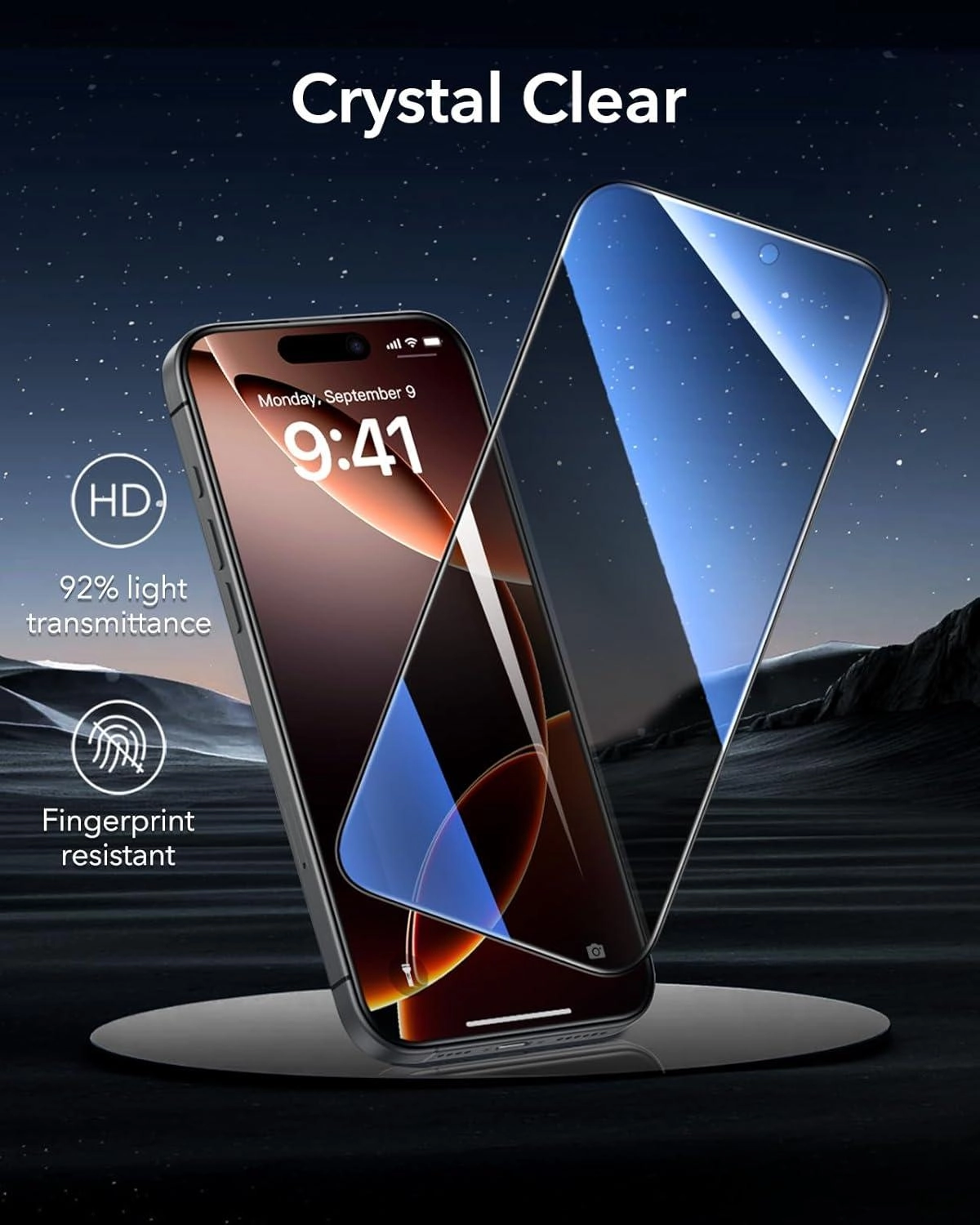 Privacy Tempered Glass Screen Protector for iPhone 17