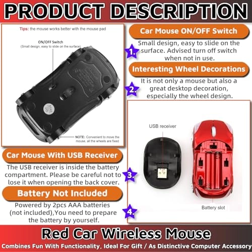 Car Mouse - USB, Wireless up to 10m