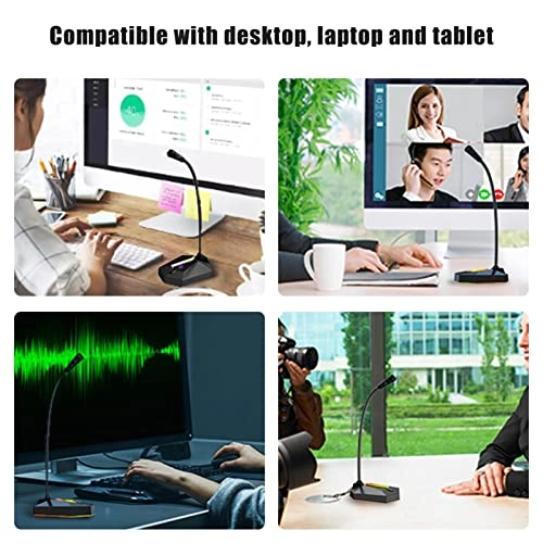 USB Computer Microphone USB+3.5mm-Mini-Jack Microphone