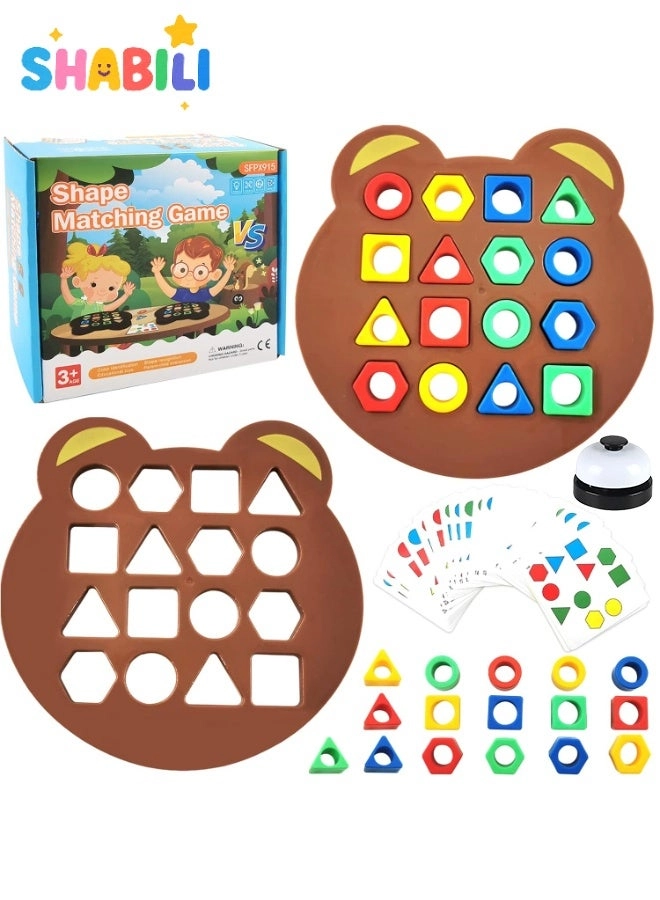 SHABILI Bear Shape Matching Game - 3 years+ 66 pieces