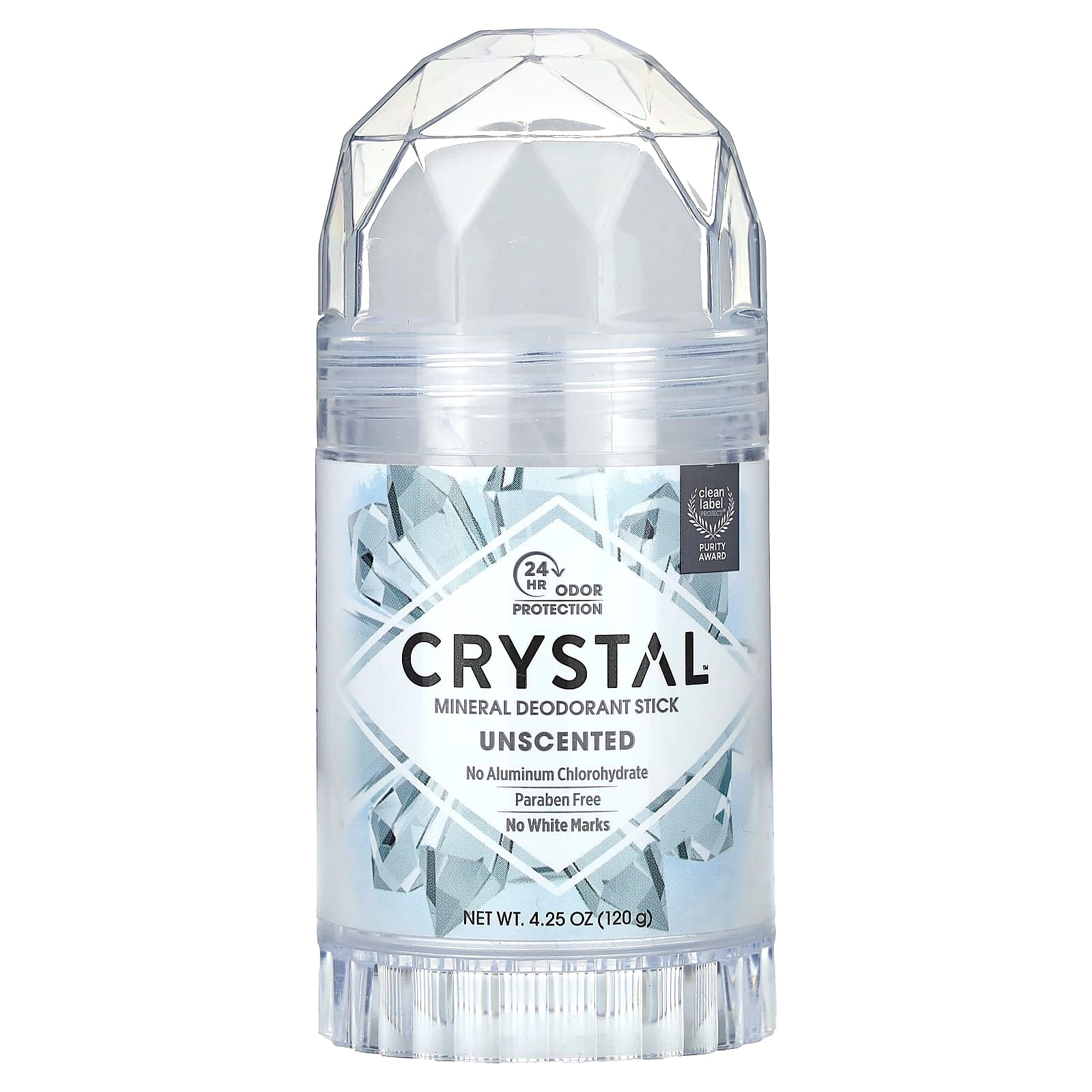 Crystal Mineral Deodorant Stick - Unscented 120 g
