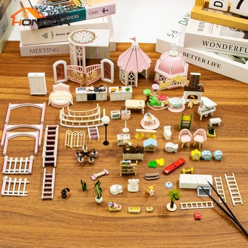 3D Wooden Puzzle Bookshelf Insert - Library of Books 1:24