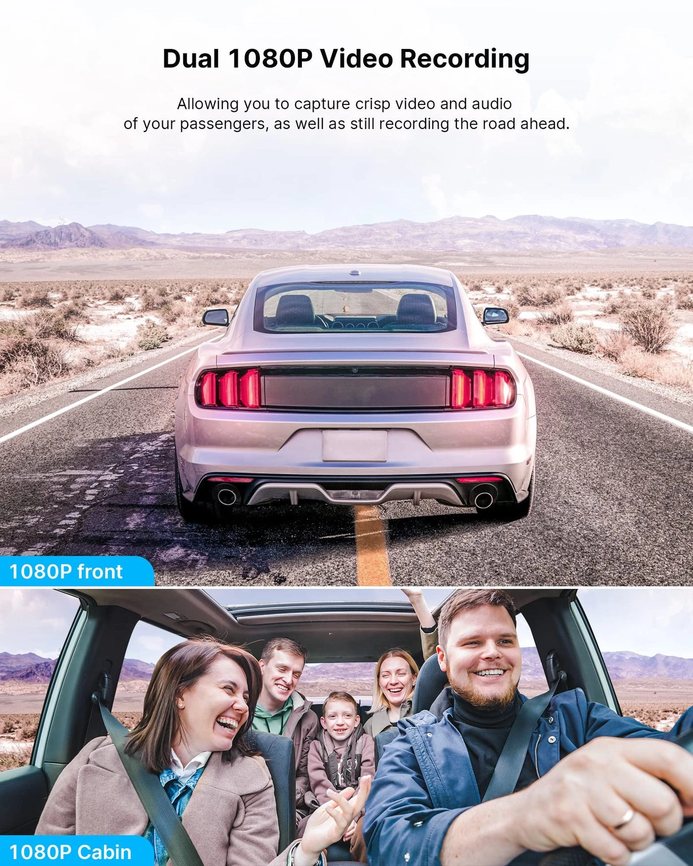 Dual Dash Cam - 1080P