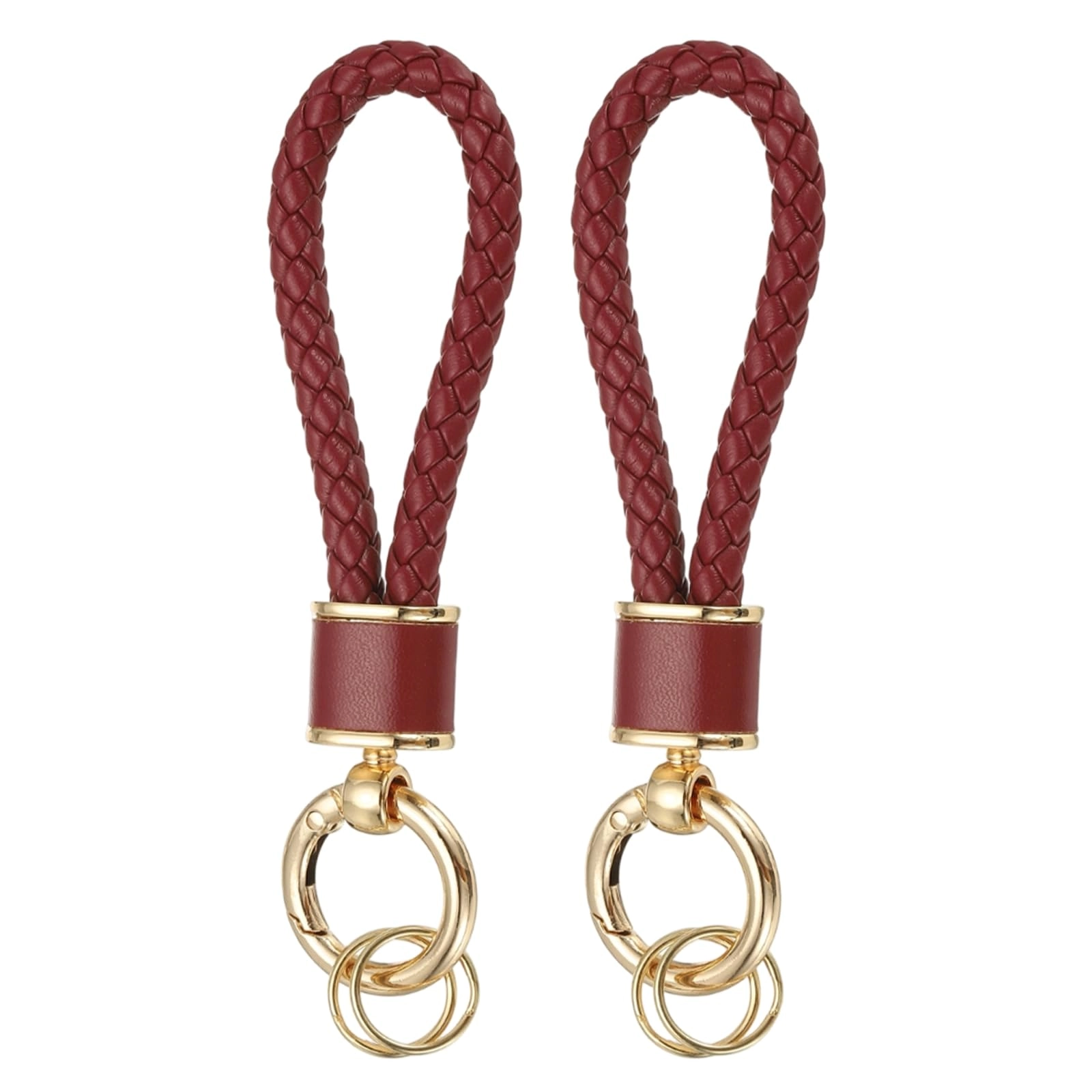 Braided Leather Keychain - Animal