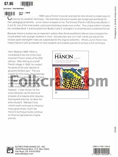 Junior Hanon - For the Piano - 1962 - Alfred Masterwork Edition