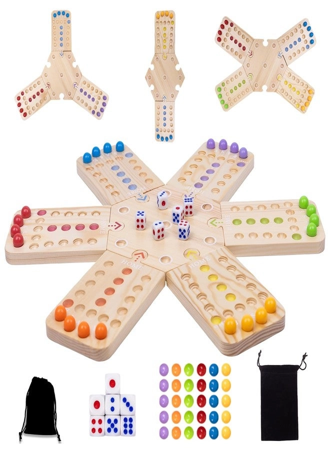 Fast Track Marble Board Game - 2-in-1 Portable Multicolor