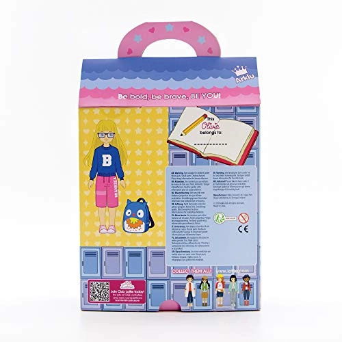 Oliva Doll - 7 inches Plastic Blonde Blue eyes Backpack