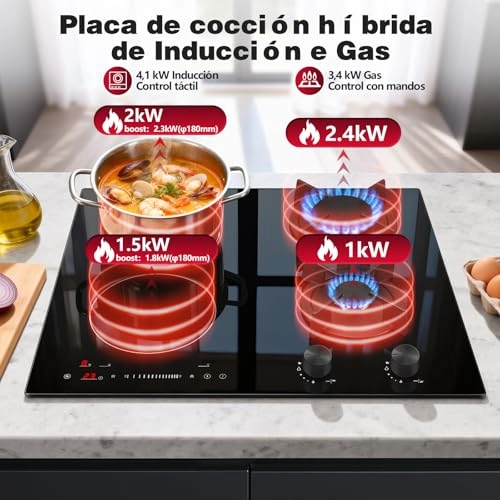 PIG6042G-A1 - Gas & Induction Hob