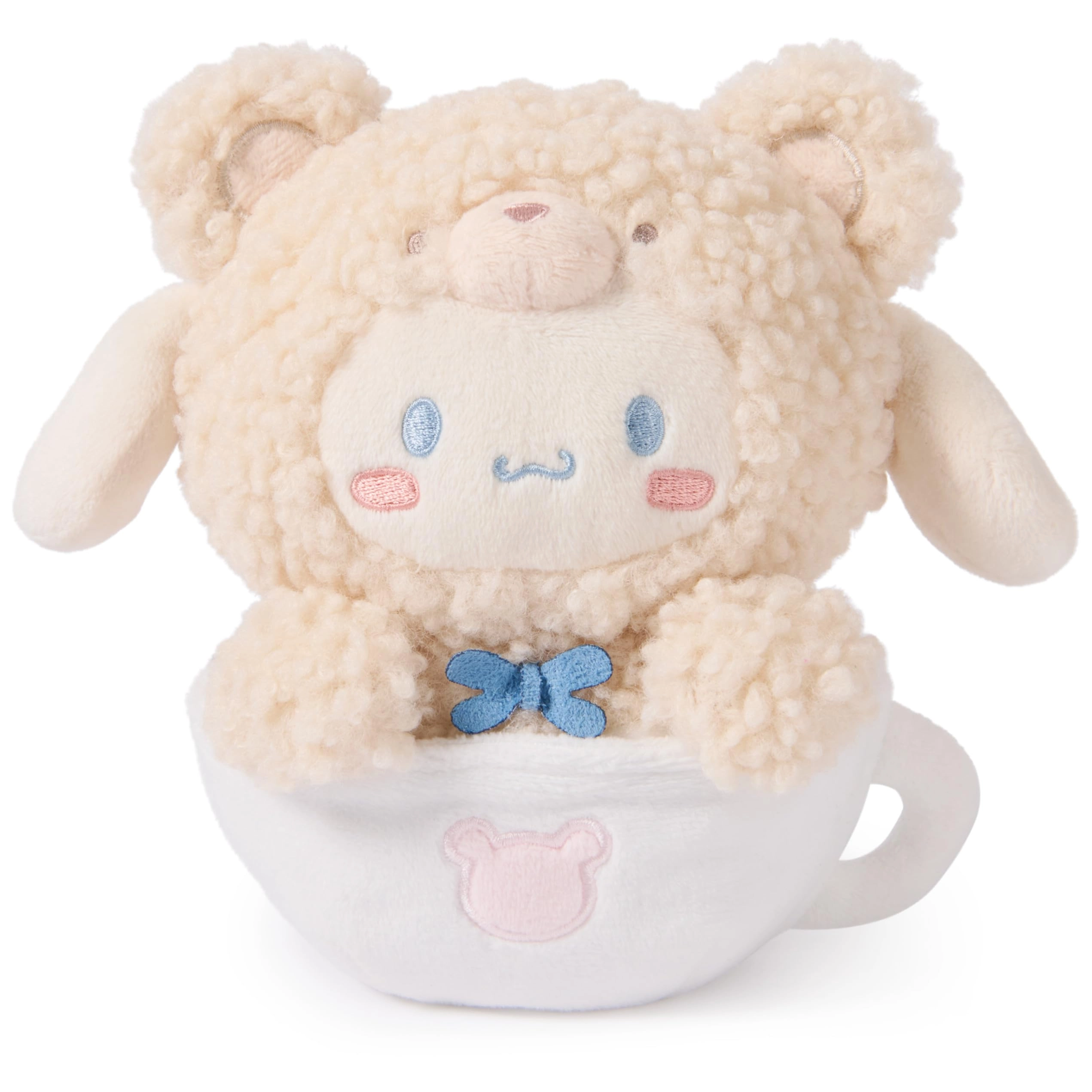 Spin Master Cinnamoroll Café Latte Teddy Bear Plush - 6” Beige